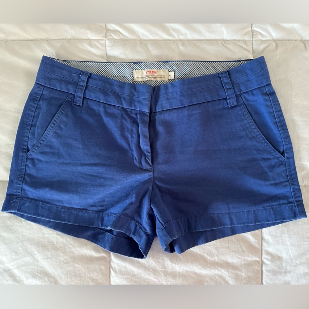 J Crew, size 4, blue shorts
